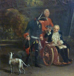 Frederick Hohenzollern II and his italian greyhound